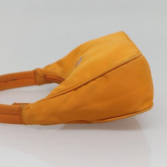 PRADA Hand Bag Nylon Orange Silver - Picture 4 of 12